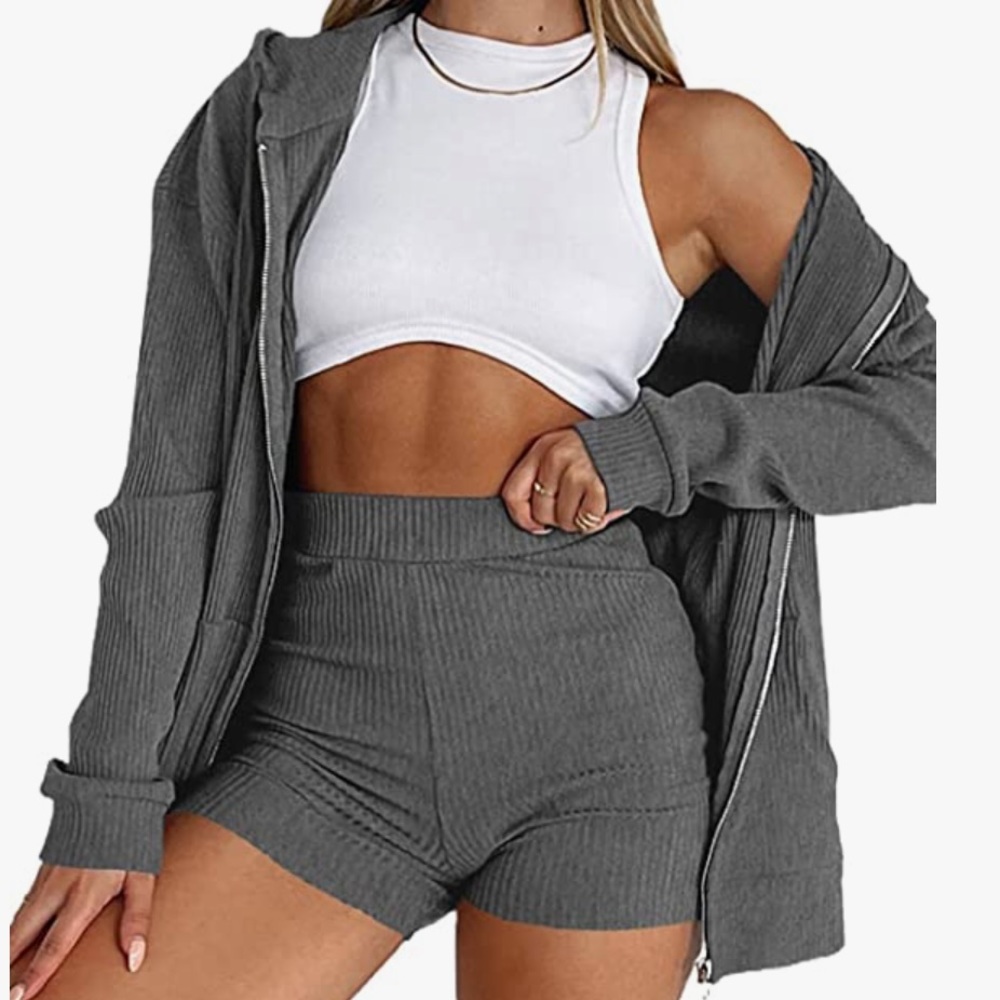 Jacket and short set. Size small. Fits a 0-2